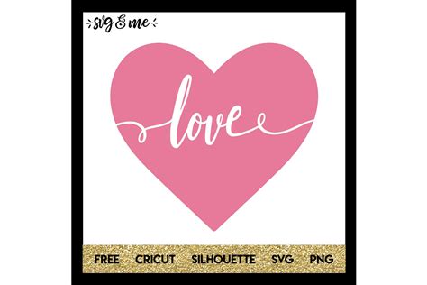 Download Free Valentine's day heart designs, Lettering svg cut files Cricut SVG